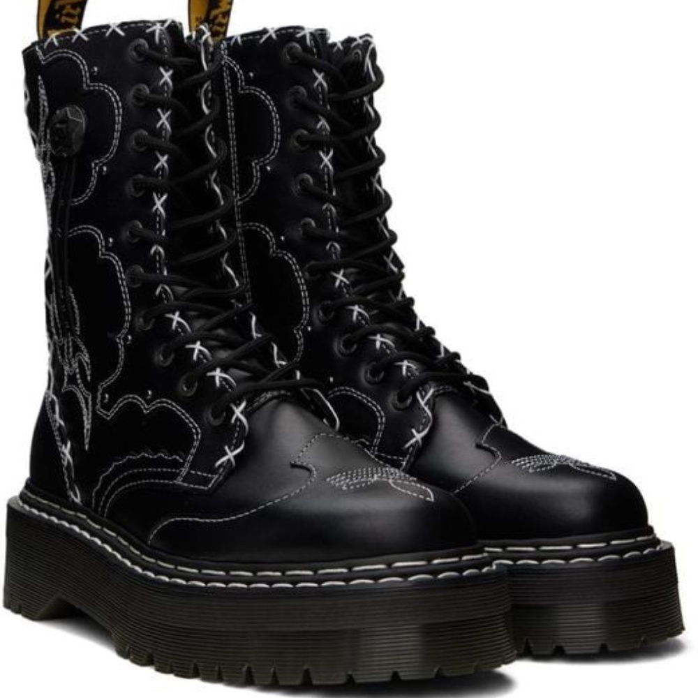 Dr. Martens Men's Jadon Hi LIMITED EDITION x Gothic Americana Black Wanama US 10
